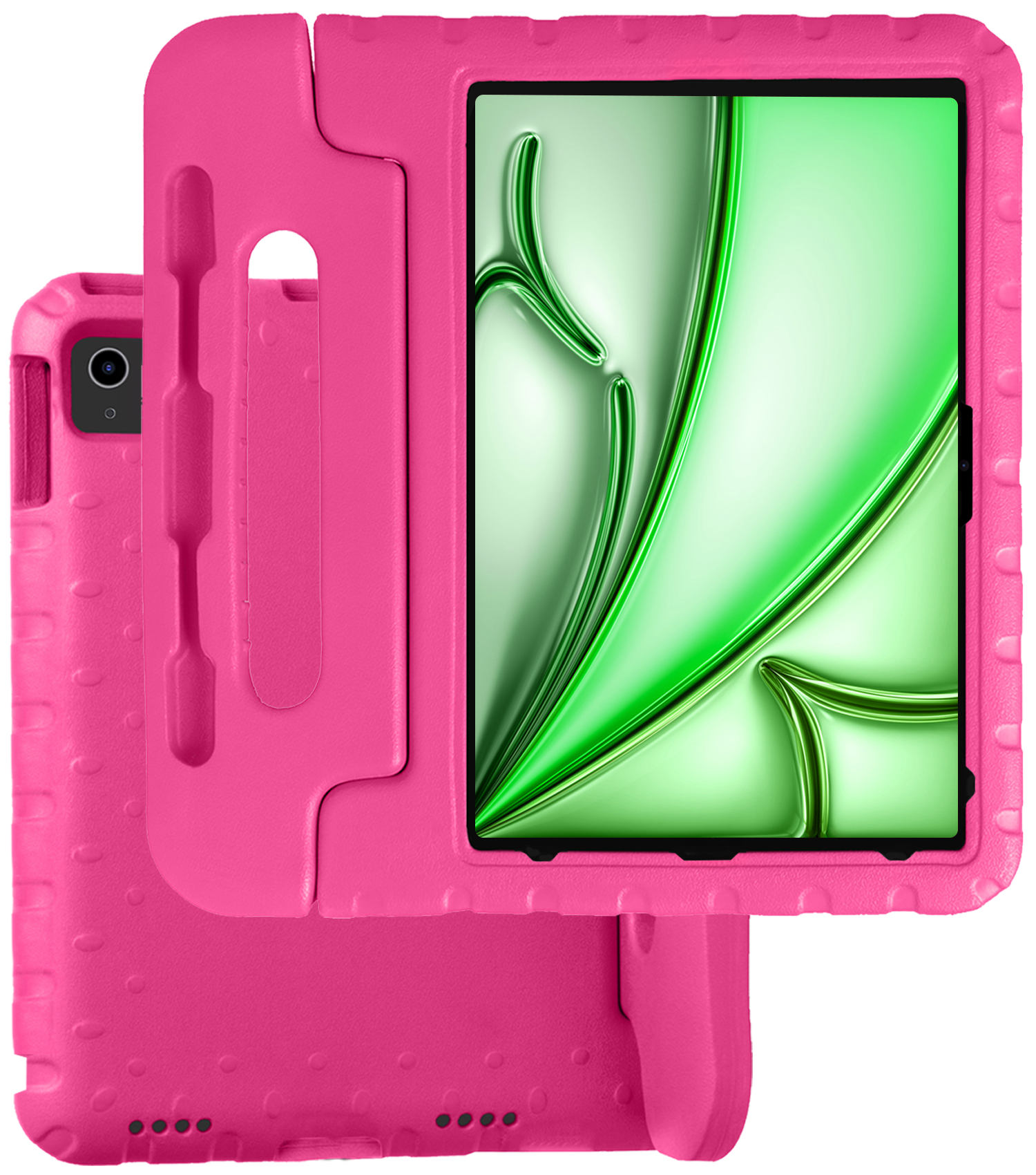 BASEY. iPad Air 2024 Hoes Kinder Hoesje Kids Case Cover Kids Proof - iPad Air 6 (13 inch) Kinder Hoes - Roze