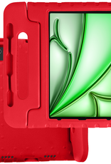 BASEY. iPad Air 2024 Hoes Kinder Hoesje Kids Case Cover Kids Proof - iPad Air 6 (13 inch) Kinder Hoes - Rood