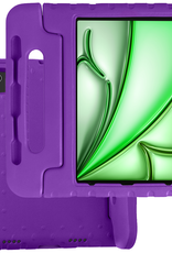 BASEY. iPad Air 2024 Hoes Kinder Hoesje Kids Case Cover Kids Proof - iPad Air 6 (13 inch) Kinder Hoes - Paars