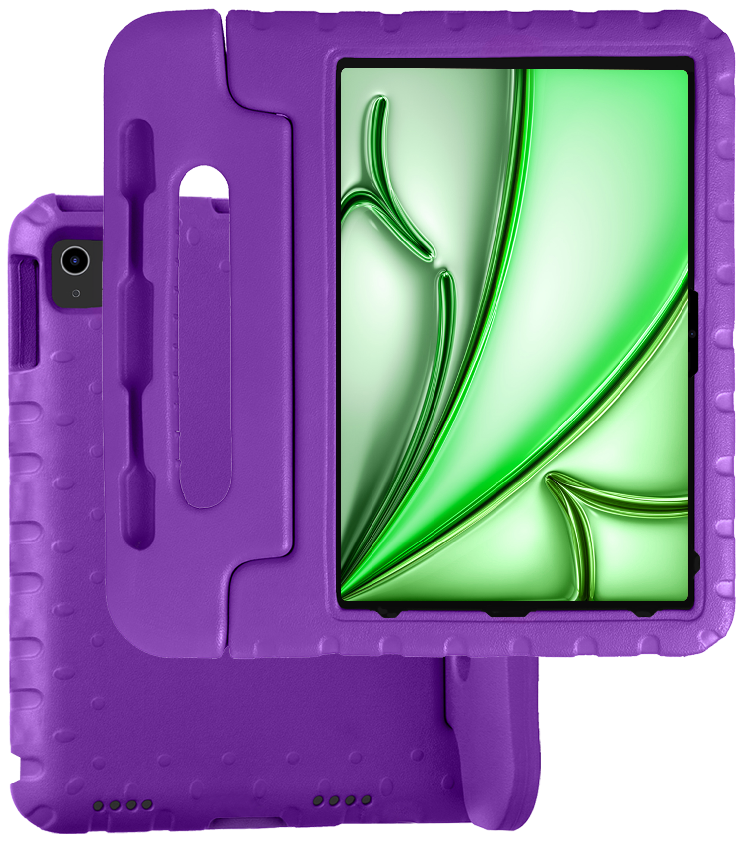 BASEY. iPad Air 2024 Hoes Kinder Hoesje Kids Case Cover Kids Proof - iPad Air 6 (13 inch) Kinder Hoes - Paars