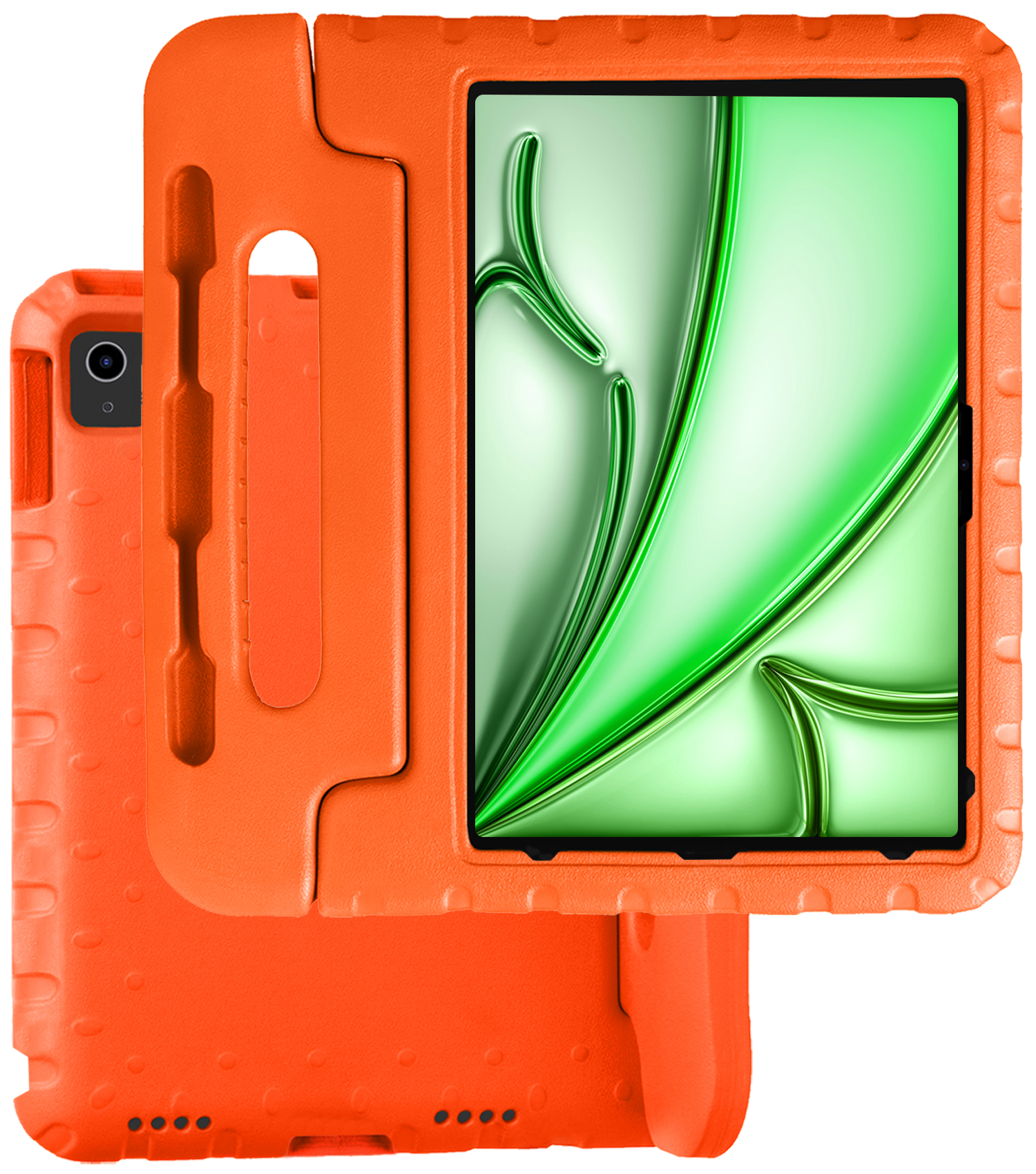BASEY. iPad Air 2024 Hoes Kinder Hoesje Kids Case Cover Kids Proof - iPad Air 6 (13 inch) Kinder Hoes - Oranje