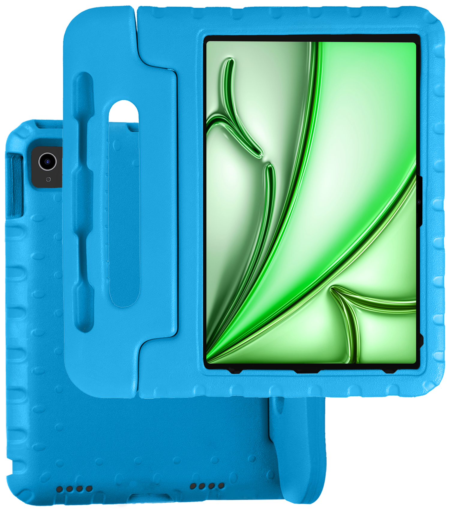 BASEY. iPad Air 2024 Hoes Kinder Hoesje Kids Case Cover Kids Proof - iPad Air 6 (13 inch) Kinder Hoes - Licht Blauw