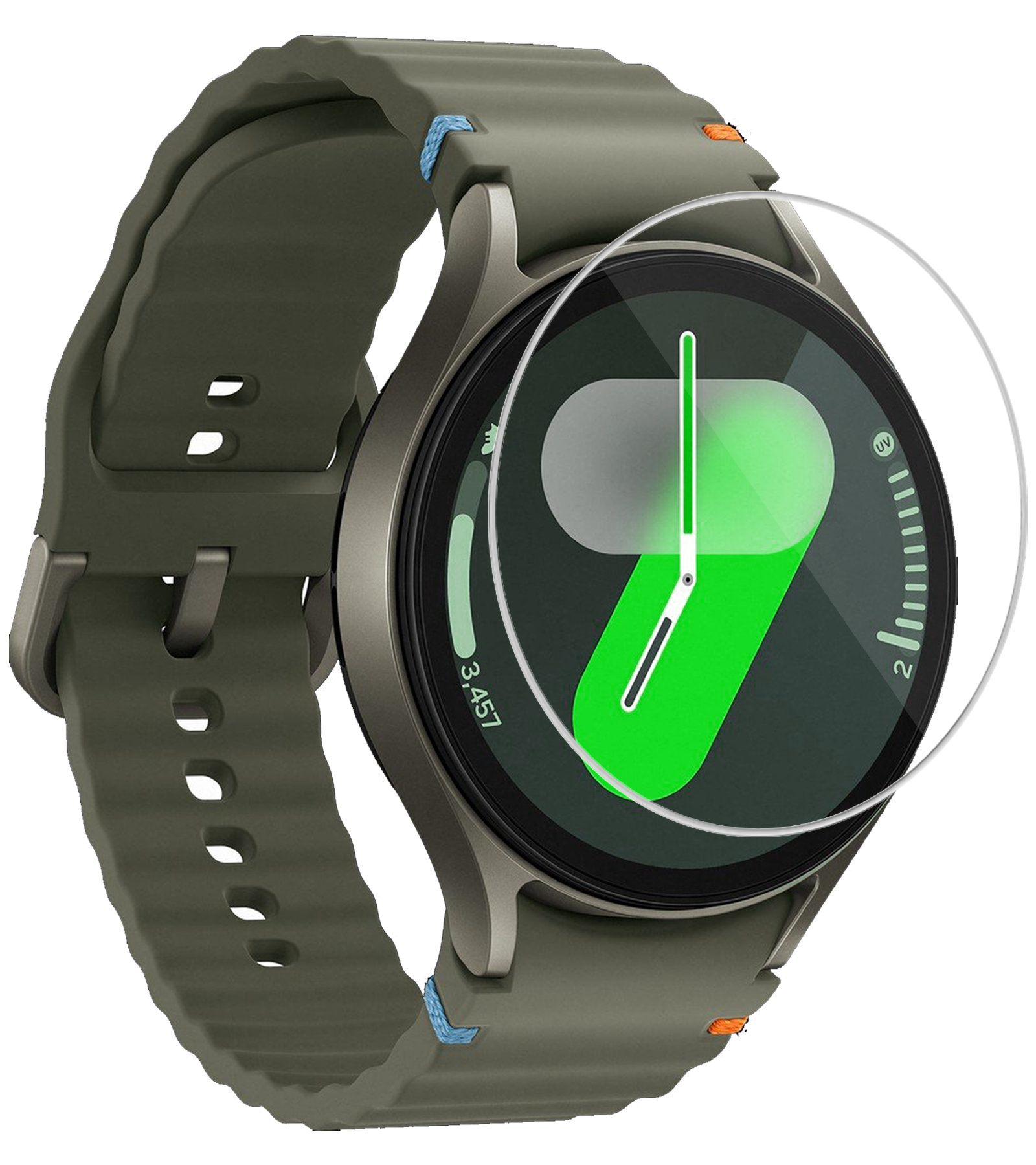 BASEY. Screenprotector Geschikt voor Samsung Watch 7 44 mm Screenprotector Glas Gehard Screen Cover - Screen Protector Geschikt voor Samsung Galaxy Watch 7 (44 mm) Screenprotector Tempered Glass