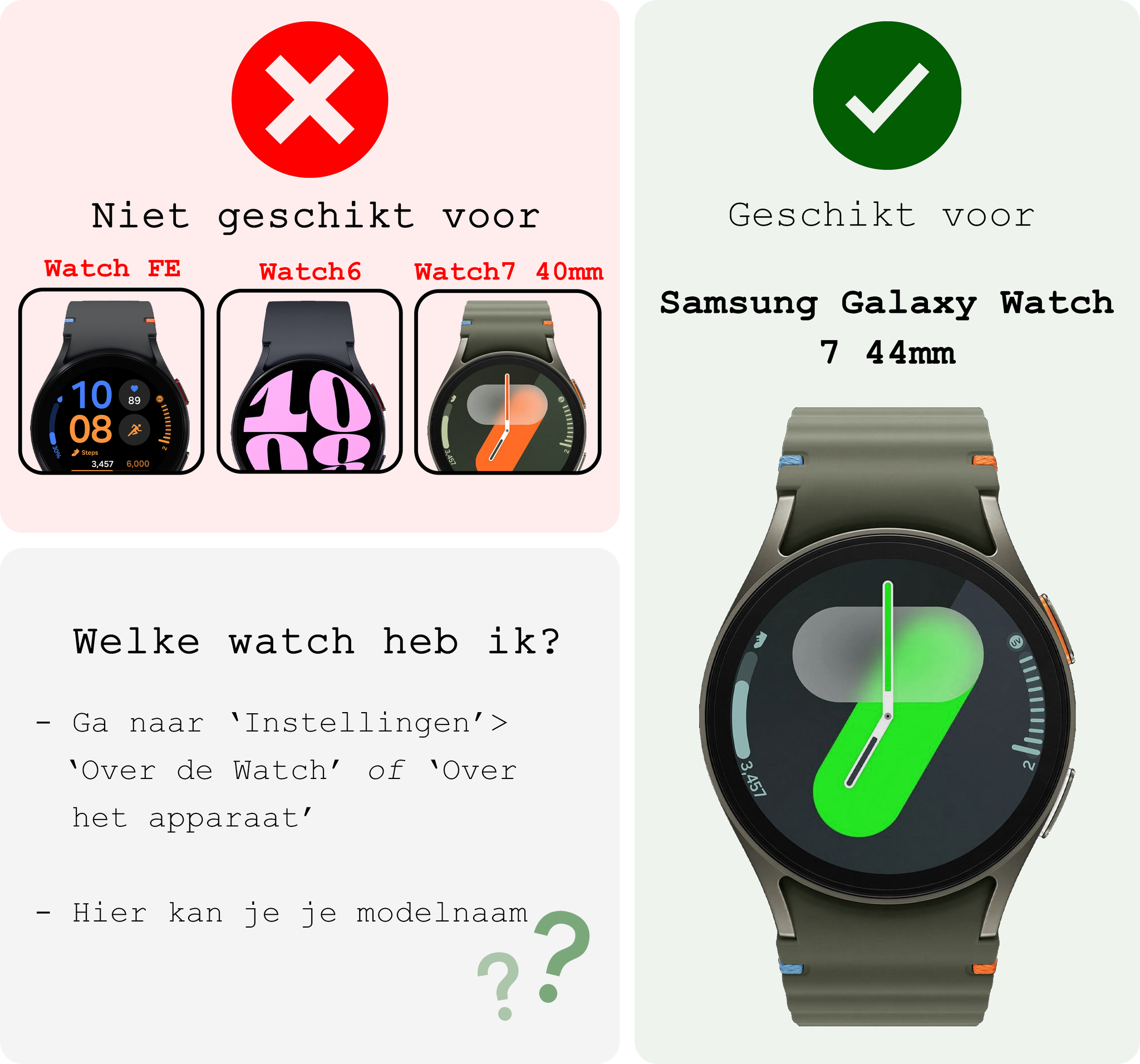 BASEY. Screenprotector Geschikt voor Samsung Watch 7 44 mm Screenprotector Glas Gehard Screen Cover - Screen Protector Geschikt voor Samsung Galaxy Watch 7 (44 mm) Screenprotector Tempered Glass