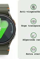 BASEY. Screenprotector Geschikt voor Samsung Watch 7 44 mm Screenprotector Glas Gehard Screen Cover - Screen Protector Geschikt voor Samsung Galaxy Watch 7 (44 mm) Screenprotector Tempered Glass - 2 PACK