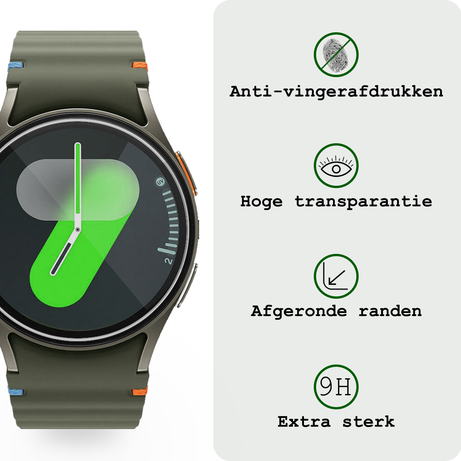 BASEY. Screenprotector Geschikt voor Samsung Watch 7 44 mm Screenprotector Glas Gehard Screen Cover - Screen Protector Geschikt voor Samsung Galaxy Watch 7 (44 mm) Screenprotector Tempered Glass - 2 PACK