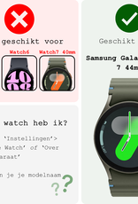 BASEY. Screenprotector Geschikt voor Samsung Watch 7 44 mm Screenprotector Glas Gehard Screen Cover - Screen Protector Geschikt voor Samsung Galaxy Watch 7 (44 mm) Screenprotector Tempered Glass - 2 PACK