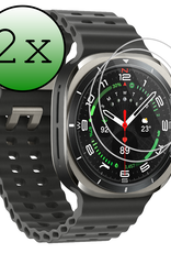 BASEY. Screenprotector Geschikt voor Samsung Watch 7 Ultra 47 mm Screenprotector Glas Gehard Screen Cover - Screen Protector Geschikt voor Samsung Galaxy Watch 7 Ultra (47 mm) Screenprotector Tempered Glass - 2 PACK