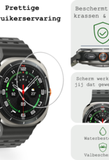 BASEY. Screenprotector Geschikt voor Samsung Watch 7 Ultra 47 mm Screenprotector Glas Gehard Screen Cover - Screen Protector Geschikt voor Samsung Galaxy Watch 7 Ultra (47 mm) Screenprotector Tempered Glass - 3 PACK