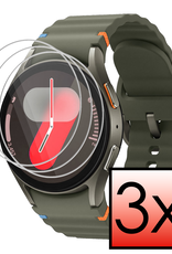 NoXx Screenprotector Geschikt voor Samsung Watch 7 40 mm Screenprotector Glas Gehard Screen Cover - Screen Protector Geschikt voor Samsung Galaxy Watch 7 (40 mm) Screenprotector Tempered Glass - 3 PACK