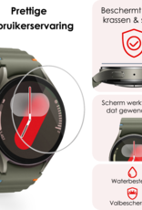 NoXx Screenprotector Geschikt voor Samsung Watch 7 40 mm Screenprotector Glas Gehard Screen Cover - Screen Protector Geschikt voor Samsung Galaxy Watch 7 (40 mm) Screenprotector Tempered Glass - 3 PACK