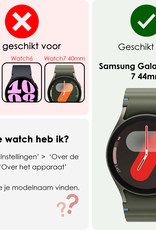 NoXx Screenprotector Geschikt voor Samsung Watch 7 44 mm Screenprotector Glas Gehard Screen Cover - Screen Protector Geschikt voor Samsung Galaxy Watch 7 (44 mm) Screenprotector Tempered Glass