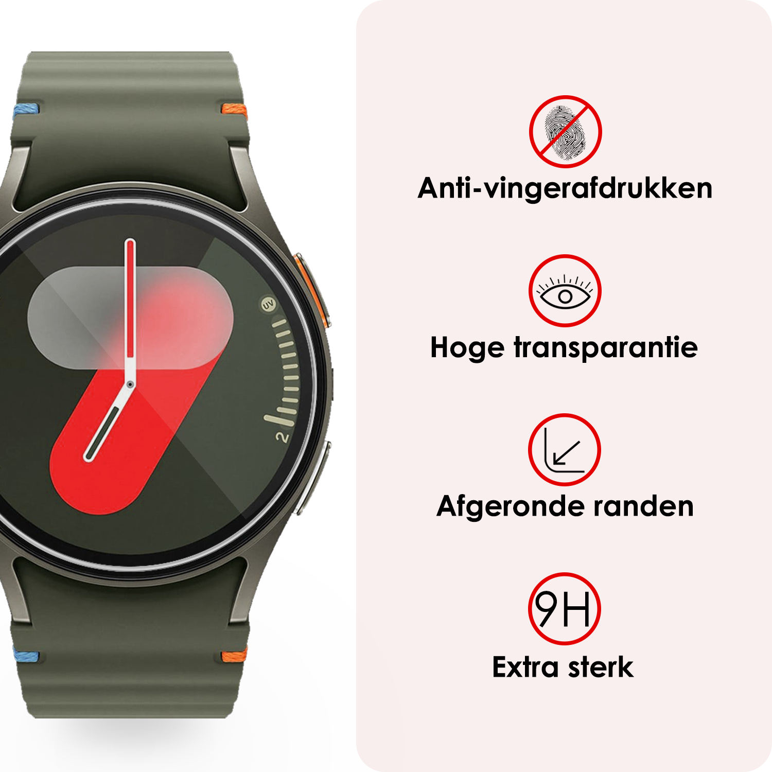 NoXx Screenprotector Geschikt voor Samsung Watch 7 44 mm Screenprotector Glas Gehard Screen Cover - Screen Protector Geschikt voor Samsung Galaxy Watch 7 (44 mm) Screenprotector Tempered Glass - 2 PACK