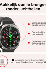 NoXx Screenprotector Geschikt voor Samsung Watch 7 Ultra 47 mm Screenprotector Glas Gehard Screen Cover - Screen Protector Geschikt voor Samsung Galaxy Watch 7 Ultra (47 mm) Screenprotector Tempered Glass - 3 PACK