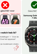 NoXx Screenprotector Geschikt voor Samsung Watch 7 Ultra 47 mm Screenprotector Glas Gehard Screen Cover - Screen Protector Geschikt voor Samsung Galaxy Watch 7 Ultra (47 mm) Screenprotector Tempered Glass - 3 PACK