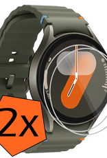 Nomfy Screenprotector Geschikt voor Samsung Watch 7 40 mm Screenprotector Glas Gehard Screen Cover - Screen Protector Geschikt voor Samsung Galaxy Watch 7 (40 mm) Screenprotector Tempered Glass - 2 PACK