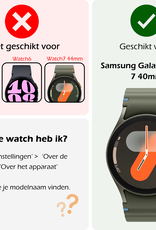 Nomfy Screenprotector Geschikt voor Samsung Watch 7 40 mm Screenprotector Glas Gehard Screen Cover - Screen Protector Geschikt voor Samsung Galaxy Watch 7 (40 mm) Screenprotector Tempered Glass - 2 PACK