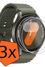 Nomfy Screenprotector Geschikt voor Samsung Watch 7 40 mm Screenprotector Glas Gehard Screen Cover - Screen Protector Geschikt voor Samsung Galaxy Watch 7 (40 mm) Screenprotector Tempered Glass - 3 PACK