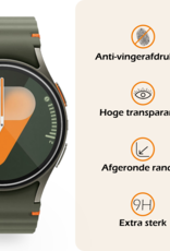 Nomfy Screenprotector Geschikt voor Samsung Watch 7 40 mm Screenprotector Glas Gehard Screen Cover - Screen Protector Geschikt voor Samsung Galaxy Watch 7 (40 mm) Screenprotector Tempered Glass - 3 PACK