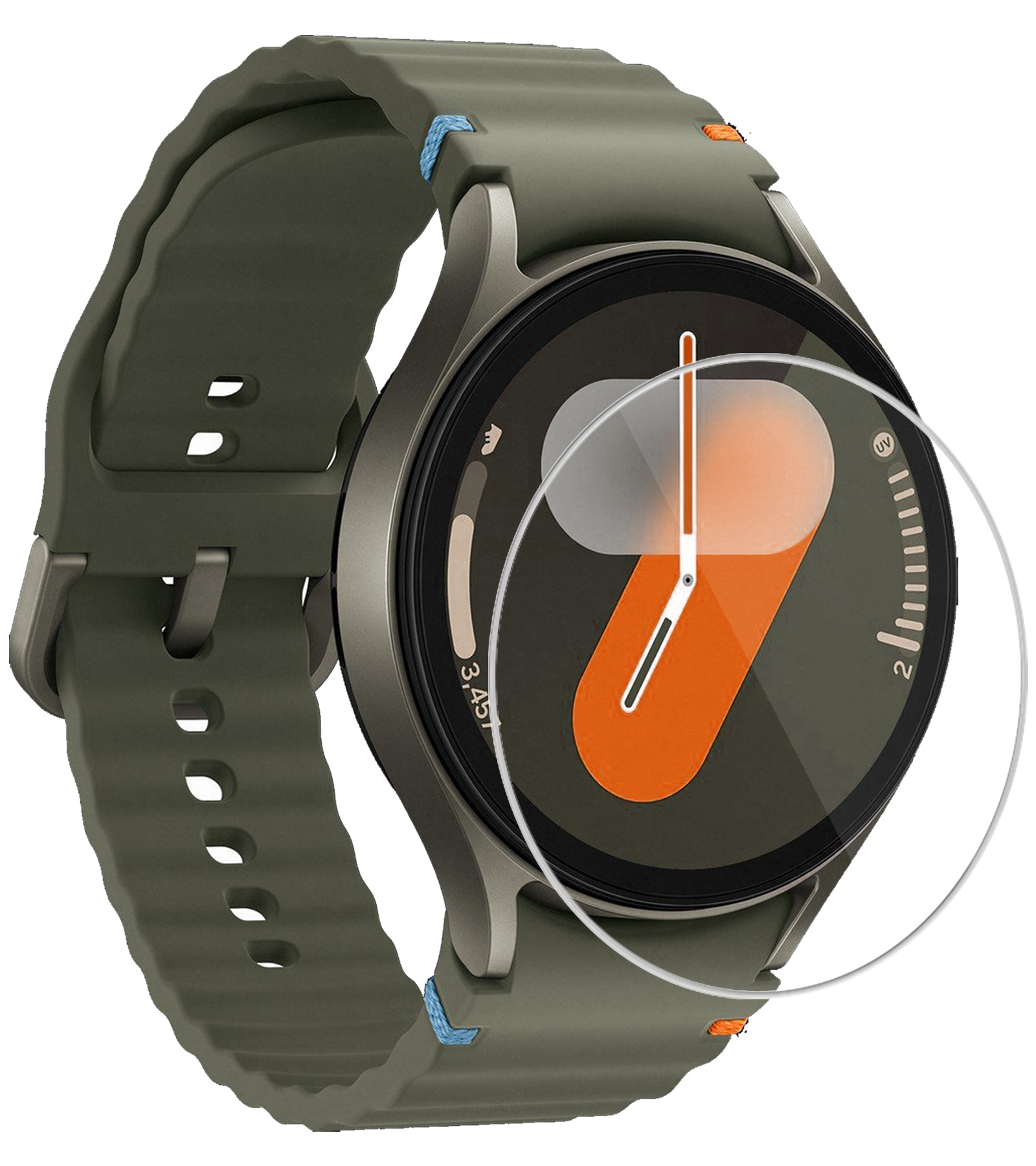Nomfy Screenprotector Geschikt voor Samsung Watch 7 44 mm Screenprotector Glas Gehard Screen Cover - Screen Protector Geschikt voor Samsung Galaxy Watch 7 (44 mm) Screenprotector Tempered Glass