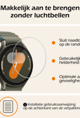 Nomfy Screenprotector Geschikt voor Samsung Watch 7 44 mm Screenprotector Glas Gehard Screen Cover - Screen Protector Geschikt voor Samsung Galaxy Watch 7 (44 mm) Screenprotector Tempered Glass