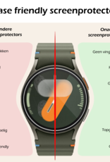 Nomfy Screenprotector Geschikt voor Samsung Watch 7 44 mm Screenprotector Glas Gehard Screen Cover - Screen Protector Geschikt voor Samsung Galaxy Watch 7 (44 mm) Screenprotector Tempered Glass
