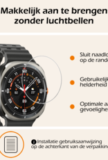 Nomfy Screenprotector Geschikt voor Samsung Watch 7 Ultra 47 mm Screenprotector Glas Gehard Screen Cover - Screen Protector Geschikt voor Samsung Galaxy Watch 7 Ultra (47 mm) Screenprotector Tempered Glass - 2 PACK