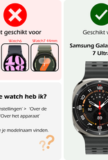 Nomfy Screenprotector Geschikt voor Samsung Watch 7 Ultra 47 mm Screenprotector Glas Gehard Screen Cover - Screen Protector Geschikt voor Samsung Galaxy Watch 7 Ultra (47 mm) Screenprotector Tempered Glass - 3 PACK