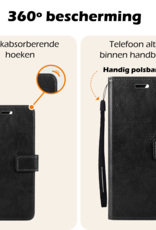Nomfy Hoesje Geschikt voor OnePlus Nord CE4 Hoesje Book Case Hoes Portemonnee Cover Walletcase Met 2x Screenprotector - Hoes Geschikt voor OnePlus Nord CE4 Hoes Bookcase Hoesje - Zwart