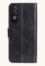 Nomfy Hoesje Geschikt voor OnePlus Nord CE4 Hoesje Book Case Hoes Portemonnee Cover Walletcase Met 2x Screenprotector - Hoes Geschikt voor OnePlus Nord CE4 Hoes Bookcase Hoesje - Zwart