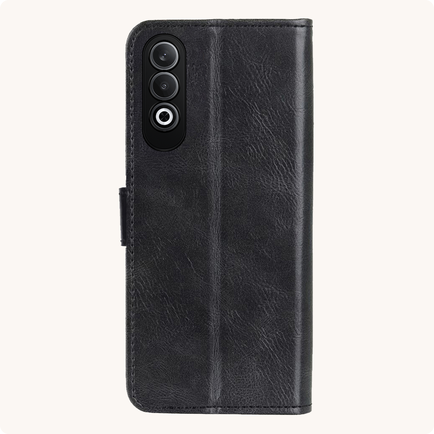Nomfy Hoesje Geschikt voor OnePlus Nord CE4 Hoesje Book Case Hoes Portemonnee Cover Walletcase Met 2x Screenprotector - Hoes Geschikt voor OnePlus Nord CE4 Hoes Bookcase Hoesje - Zwart