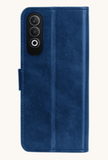 Nomfy Hoesje Geschikt voor OnePlus Nord CE4 Hoesje Book Case Hoes Portemonnee Cover Walletcase Met 2x Screenprotector - Hoes Geschikt voor OnePlus Nord CE4 Hoes Bookcase Hoesje - Donkerblauw