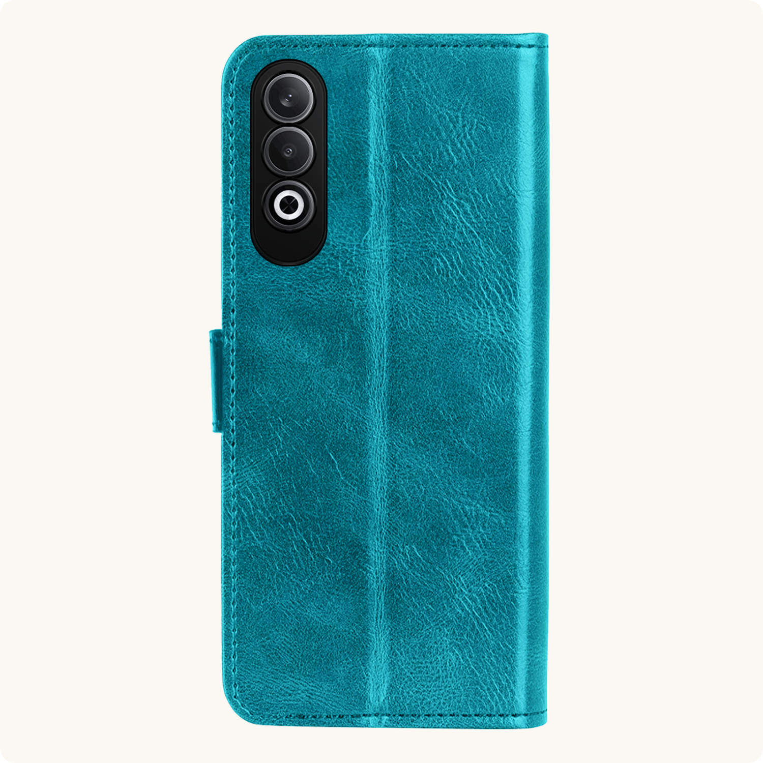 Nomfy Hoesje Geschikt voor OnePlus Nord CE4 Hoesje Book Case Hoes Portemonnee Cover Walletcase Met Screenprotector - Hoes Geschikt voor OnePlus Nord CE4 Hoes Bookcase Hoesje - Turquoise