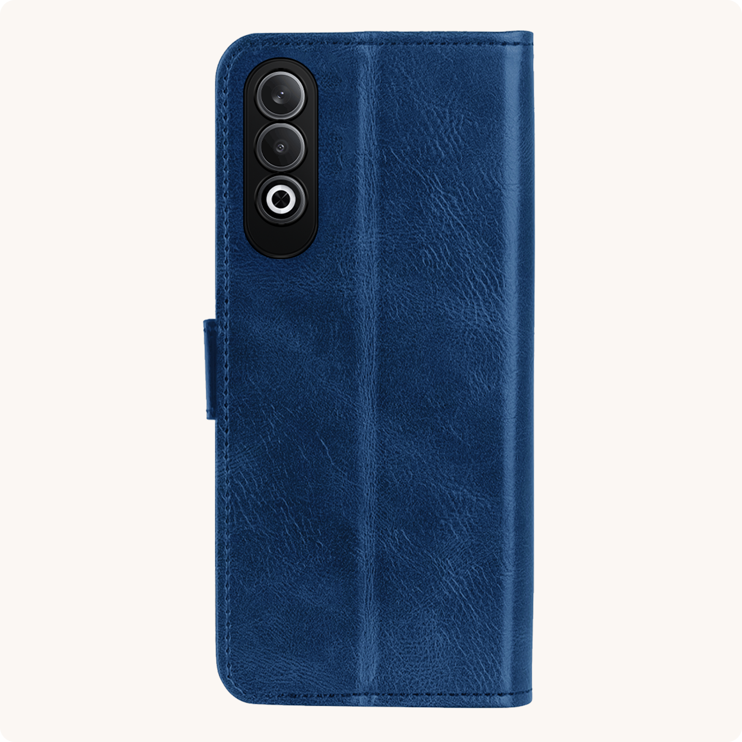 Nomfy Hoesje Geschikt voor OnePlus Nord CE4 Hoesje Book Case Hoes Portemonnee Cover Walletcase Met Screenprotector - Hoes Geschikt voor OnePlus Nord CE4 Hoes Bookcase Hoesje - Donkerblauw