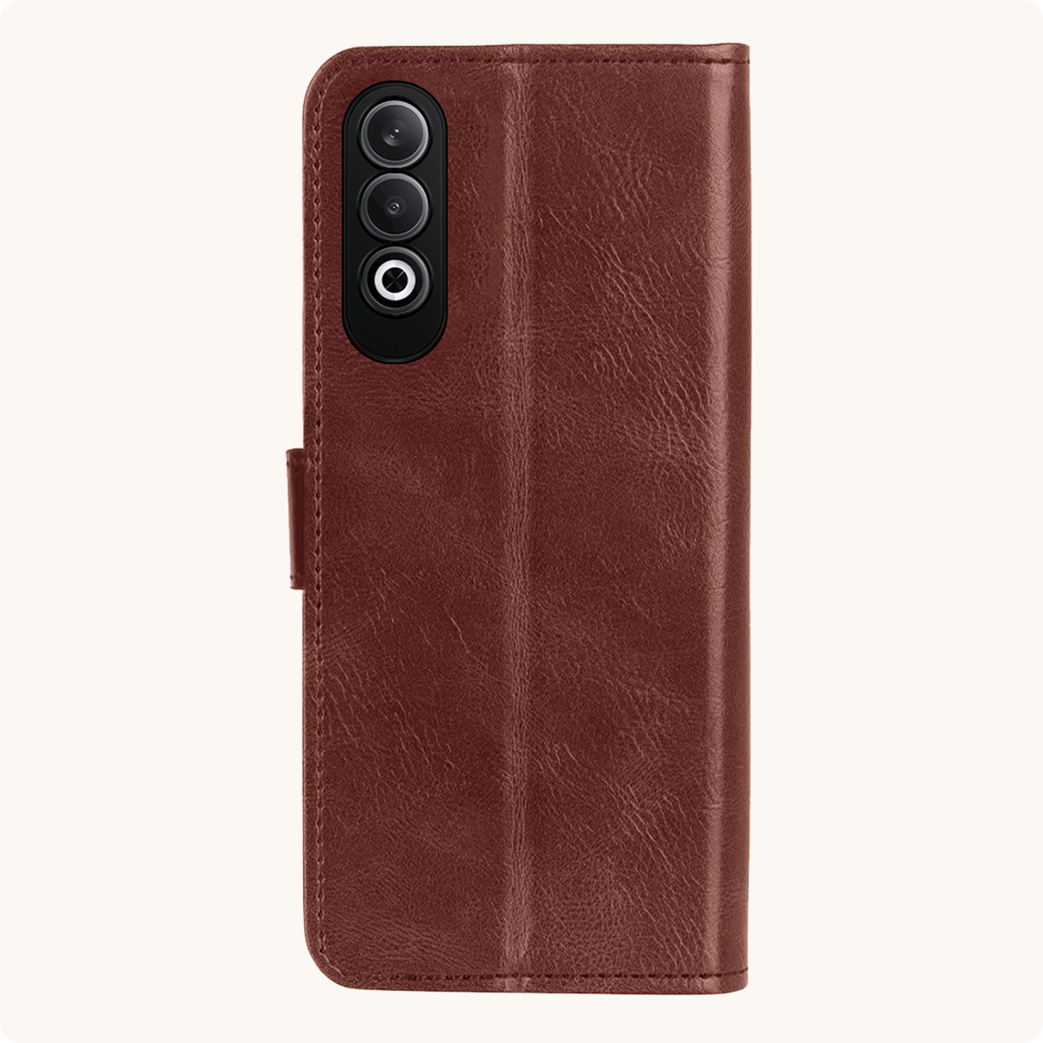 Nomfy Hoesje Geschikt voor OnePlus Nord CE4 Hoesje Book Case Hoes Portemonnee Cover Walletcase Met Screenprotector - Hoes Geschikt voor OnePlus Nord CE4 Hoes Bookcase Hoesje - Bruin