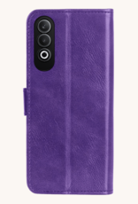 Nomfy Hoesje Geschikt voor OnePlus Nord CE4 Hoesje Book Case Hoes Portemonnee Cover Walletcase - Hoes Geschikt voor OnePlus Nord CE4 Hoes Bookcase Hoesje - Paars