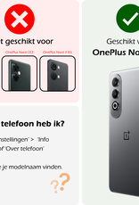 Nomfy Hoesje Geschikt voor OnePlus Nord CE4 Hoesje Book Case Hoes Portemonnee Cover Walletcase - Hoes Geschikt voor OnePlus Nord CE4 Hoes Bookcase Hoesje - Paars
