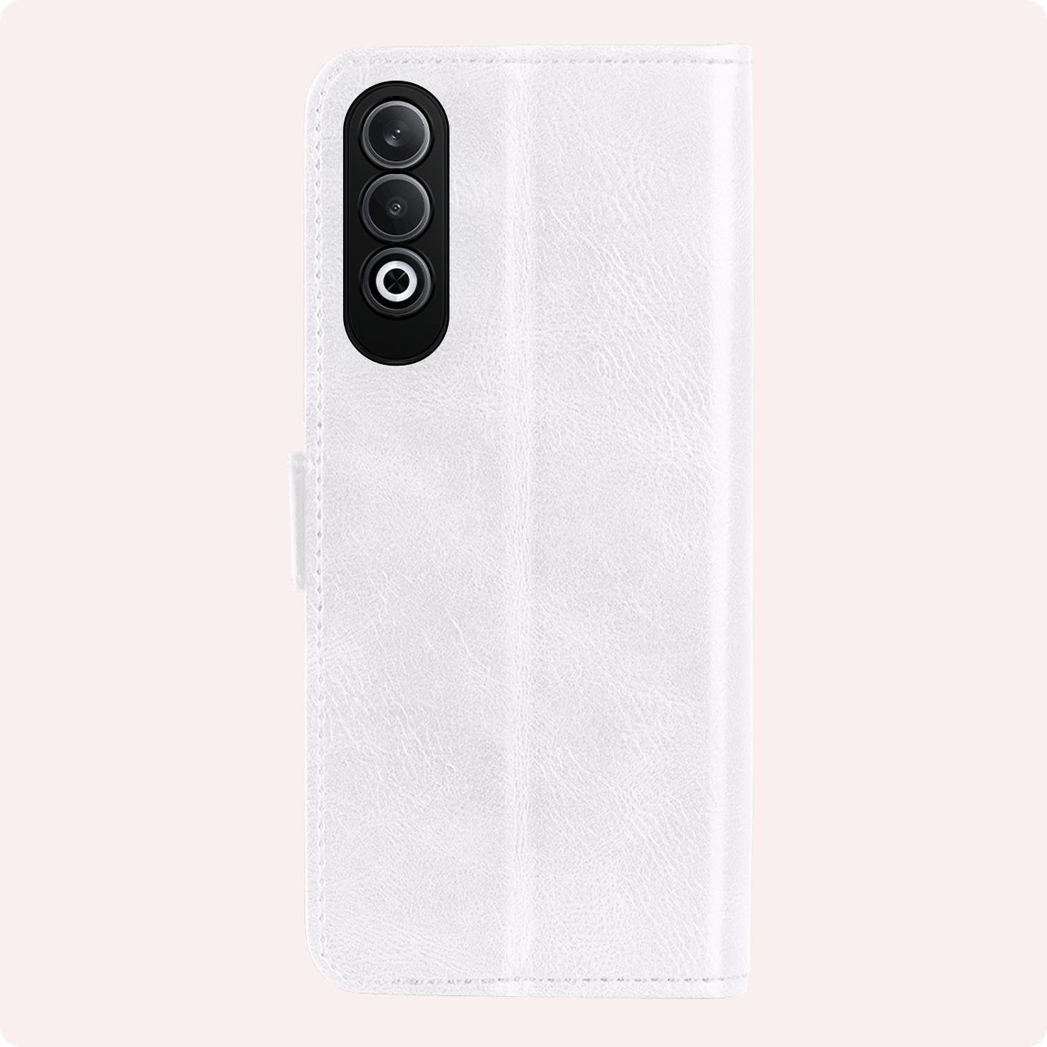 NoXx Hoesje Geschikt voor OnePlus Nord CE4 Hoesje Book Case Hoes Portemonnee Cover Walletcase Met Screenprotector - Hoes Geschikt voor OnePlus Nord CE4 Hoes Bookcase Hoesje - Wit