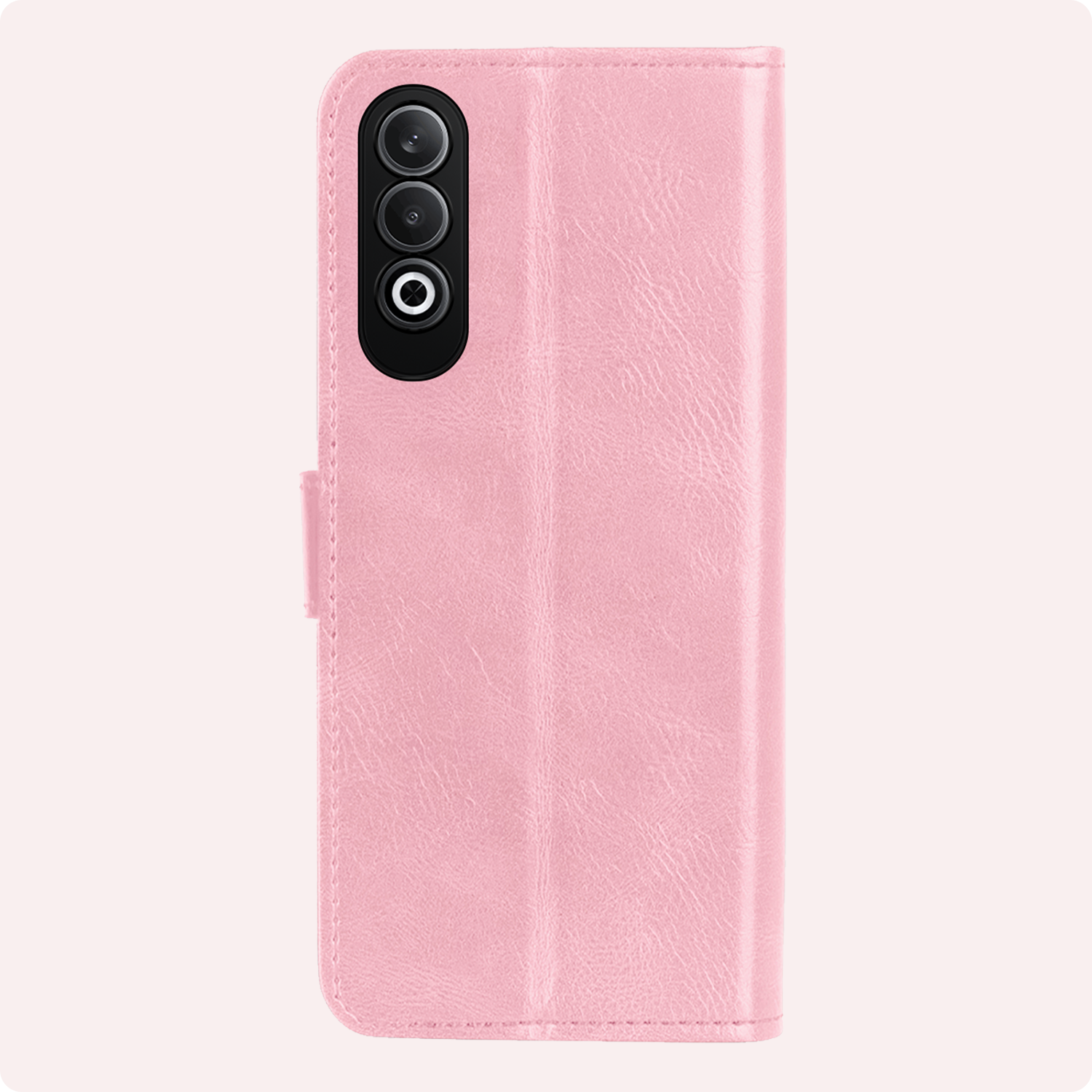NoXx Hoesje Geschikt voor OnePlus Nord CE4 Hoesje Book Case Hoes Portemonnee Cover Walletcase Met Screenprotector - Hoes Geschikt voor OnePlus Nord CE4 Hoes Bookcase Hoesje - Lichtroze