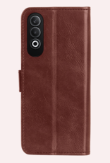 NoXx Hoesje Geschikt voor OnePlus Nord CE4 Hoesje Book Case Hoes Portemonnee Cover Walletcase Met Screenprotector - Hoes Geschikt voor OnePlus Nord CE4 Hoes Bookcase Hoesje - Bruin