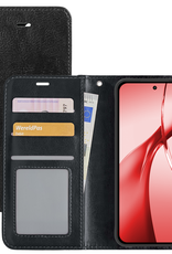 NoXx Hoesje Geschikt voor OnePlus Nord CE4 Hoesje Book Case Hoes Portemonnee Cover Walletcase - Hoes Geschikt voor OnePlus Nord CE4 Hoes Bookcase Hoesje - Zwart