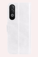 NoXx Hoesje Geschikt voor OnePlus Nord CE4 Hoesje Book Case Hoes Portemonnee Cover Walletcase - Hoes Geschikt voor OnePlus Nord CE4 Hoes Bookcase Hoesje - Wit