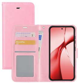 NoXx NoXx OnePlus Nord CE4 Hoesje Bookcase - Lichtroze