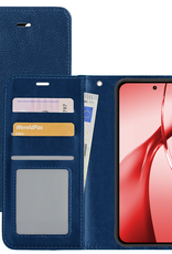 NoXx Hoesje Geschikt voor OnePlus Nord CE4 Hoesje Book Case Hoes Portemonnee Cover Walletcase - Hoes Geschikt voor OnePlus Nord CE4 Hoes Bookcase Hoesje - Donkerblauw