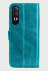 BASEY. Hoesje Geschikt voor OnePlus Nord CE4 Hoesje Book Case Hoes Portemonnee Cover Walletcase Met 2x Screenprotector - Hoes Geschikt voor OnePlus Nord CE4 Hoes Bookcase Hoesje - Turquoise