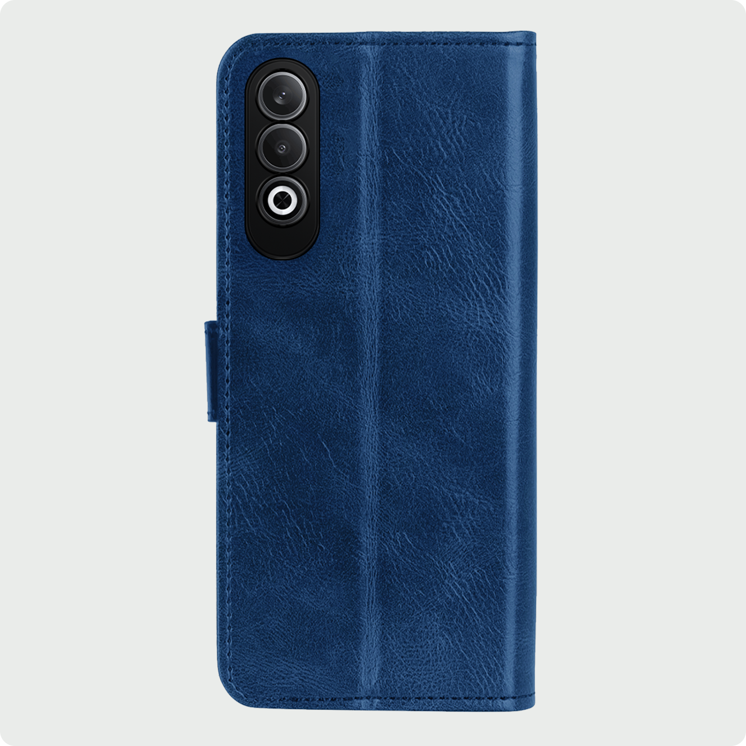 BASEY. Hoesje Geschikt voor OnePlus Nord CE4 Hoesje Book Case Hoes Portemonnee Cover Walletcase Met 2x Screenprotector - Hoes Geschikt voor OnePlus Nord CE4 Hoes Bookcase Hoesje - Donkerblauw