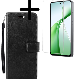 BASEY. BASEY. OnePlus Nord CE4 Hoesje Bookcase Met Screenprotector - Zwart