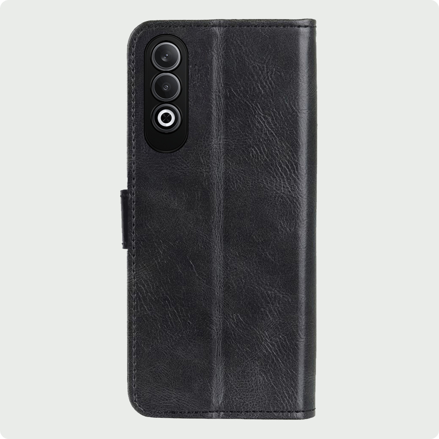 BASEY. Hoesje Geschikt voor OnePlus Nord CE4 Hoesje Book Case Hoes Portemonnee Cover Walletcase Met Screenprotector - Hoes Geschikt voor OnePlus Nord CE4 Hoes Bookcase Hoesje - Zwart