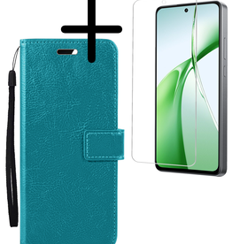 BASEY. BASEY. OnePlus Nord CE4 Hoesje Bookcase Met Screenprotector - Turquoise