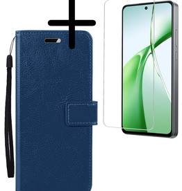 BASEY. BASEY. OnePlus Nord CE4 Hoesje Bookcase Met Screenprotector - Donkerblauw